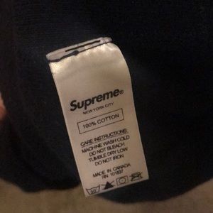 Supreme FW16 Navy Box Logo Hoodie